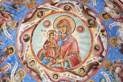 Paintings by Zahari Zograf on the Outer Walls of the Rila Monastery by Unknown